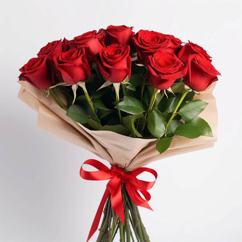 11 Красных роз Эдлесс Лав в Апрелевке Букет 11 Красных роз Эдлесс Лав в Апрелевке